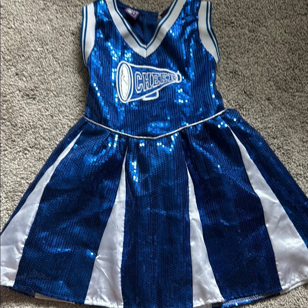 Blue and White Cheerleader Dress